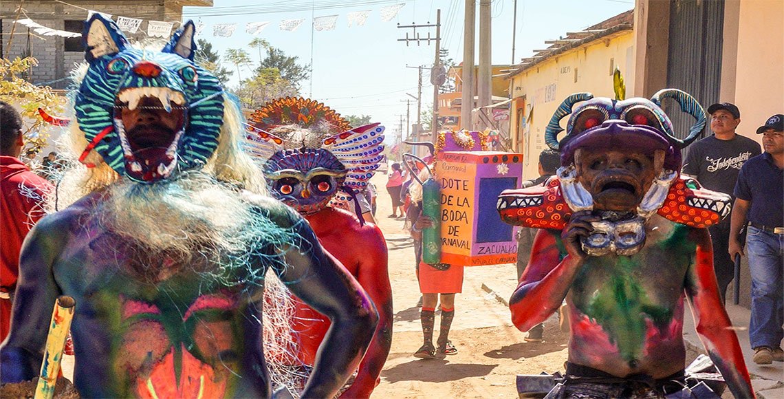 Carnaval de Silacayoapan en Oaxaca. Imagen tomada de internet.