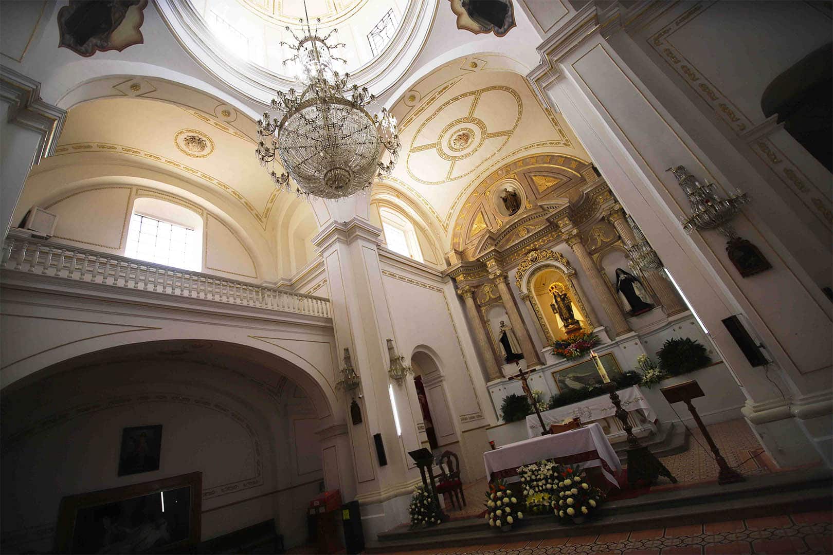 Atrio principal del Templo Nuestra Señora del Carmen. Imagen tomada de Salvatierrapueblomagico.com