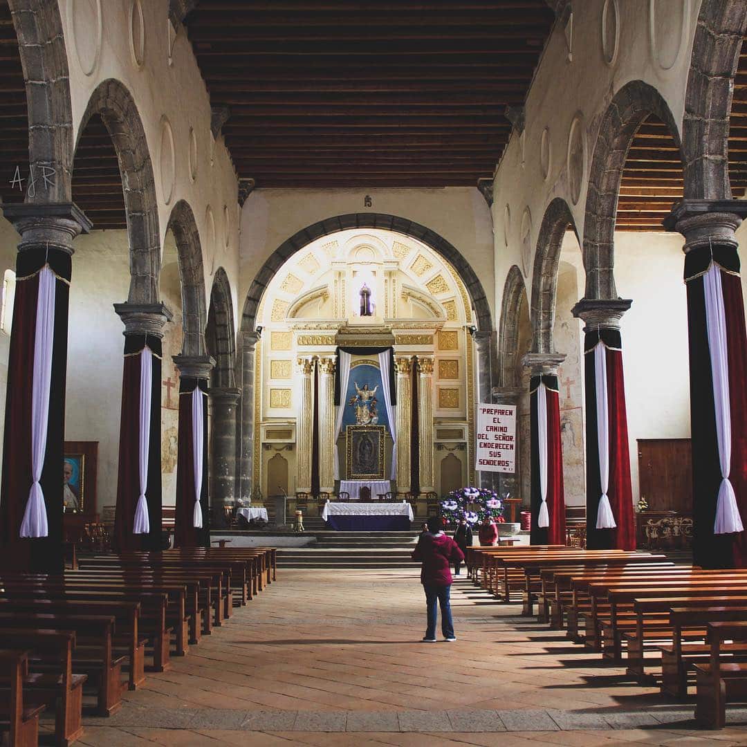 Atrio del Ex convento Franciscano en Zacatlán.