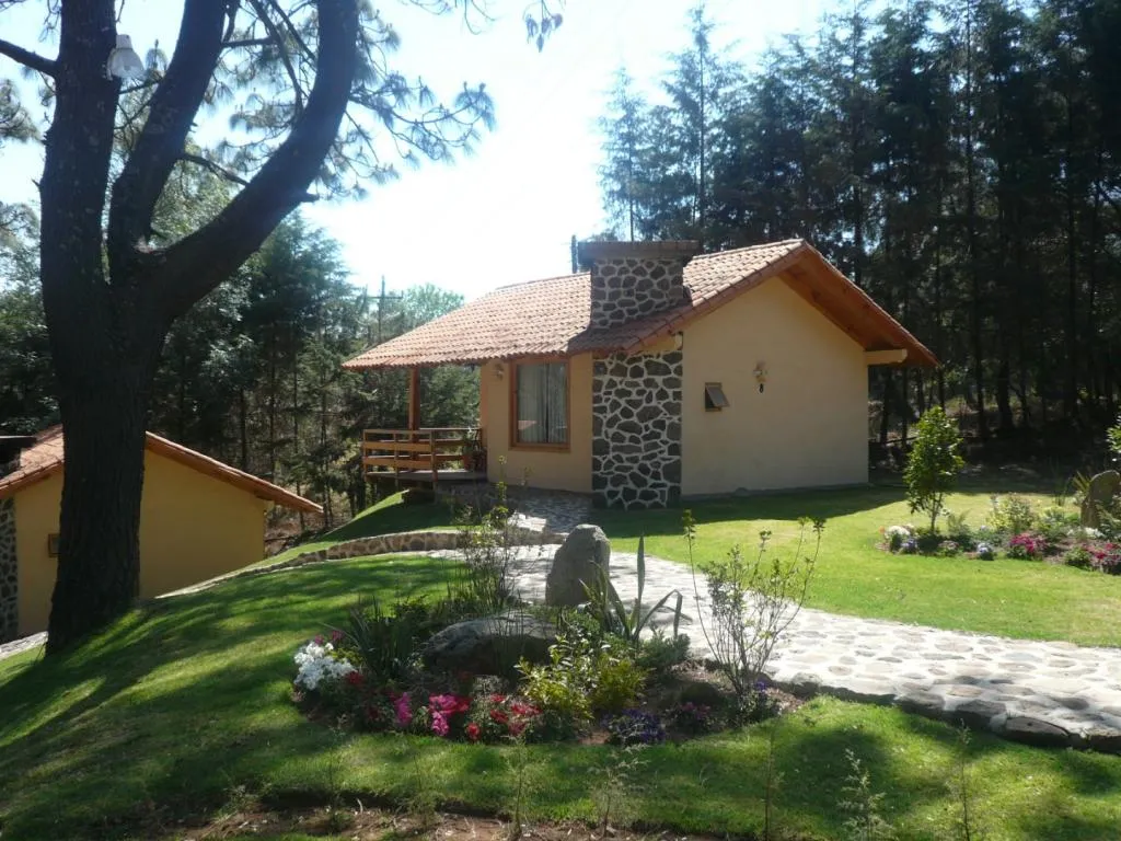 Cabaña en Hotel Bosque Escondido Mazamitla. Foto: bosqueescondido.com