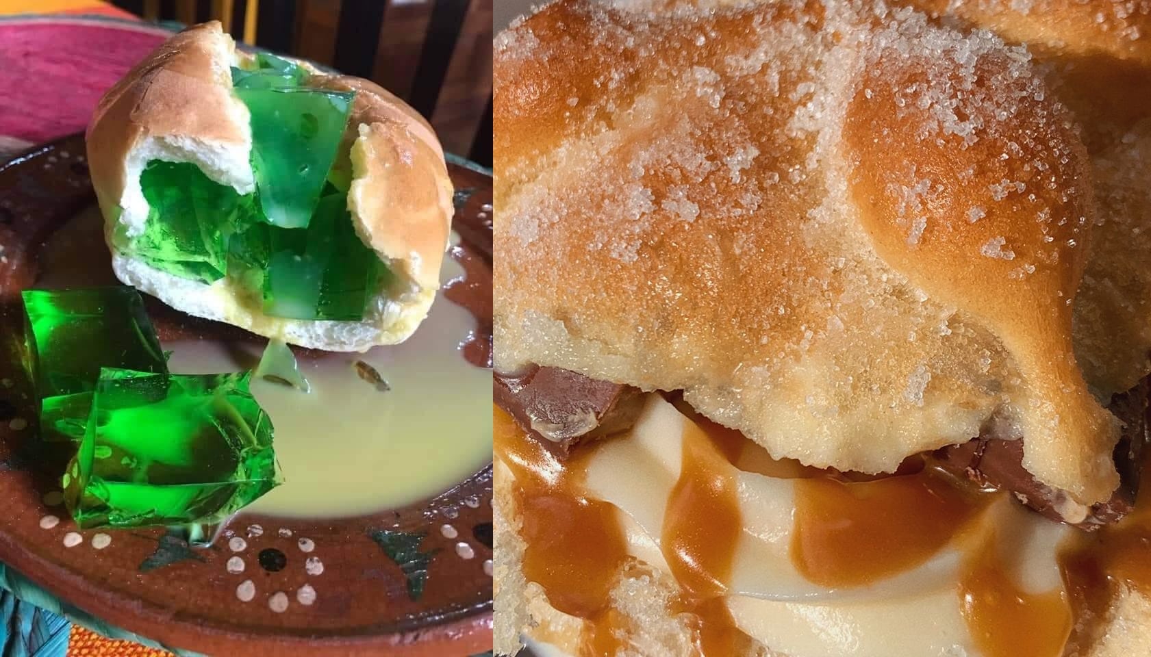 Exótico nivel: torta de gelatina y pan de muerto combinado todo el año ¿te atreves a probarlos?