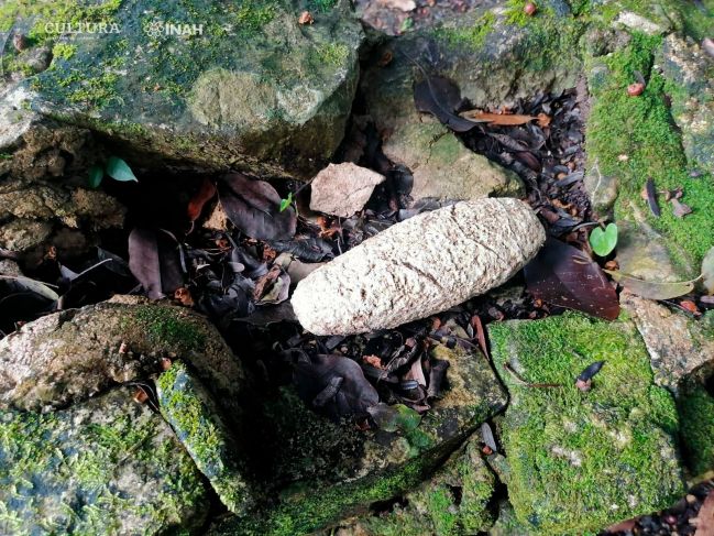 Encuentran peculiar pieza arqueológica en Palenque