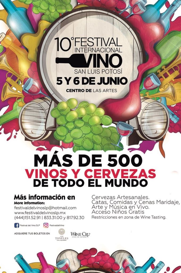 No te pierdas el Festival Internacional del Vino de San Luis Potosí 2022