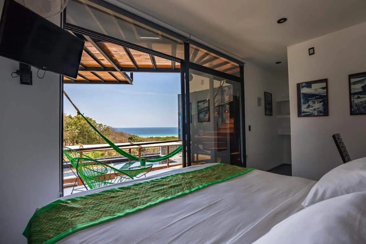 vista de un hotel