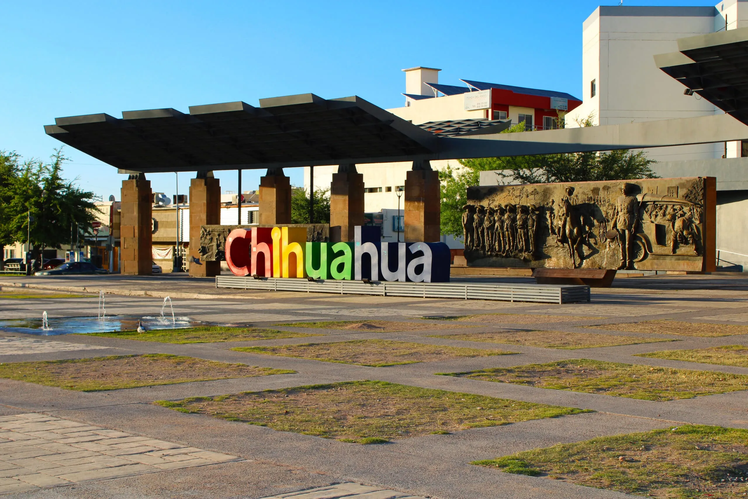 Letrero en ciudad de Chihuahua