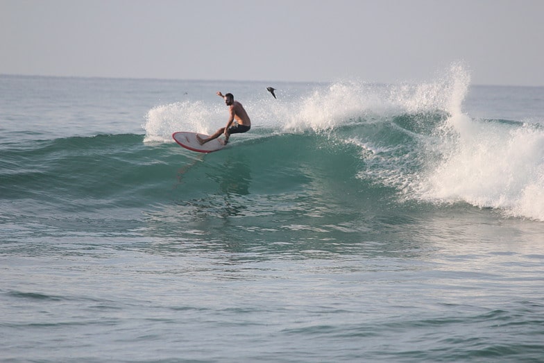 Surfeando en Burros, Nayarit