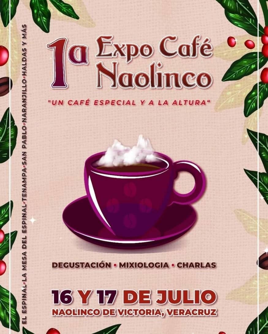 Cartel de la Expo Café en Naolinco