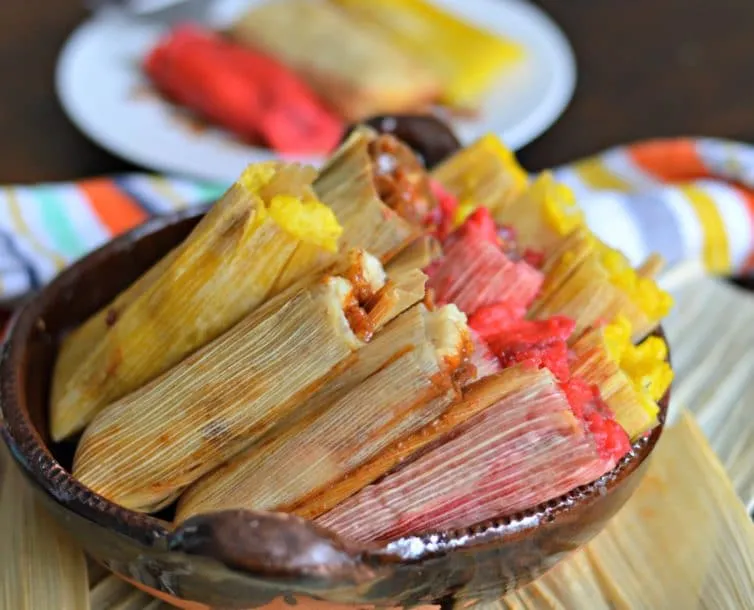 tamales de colores