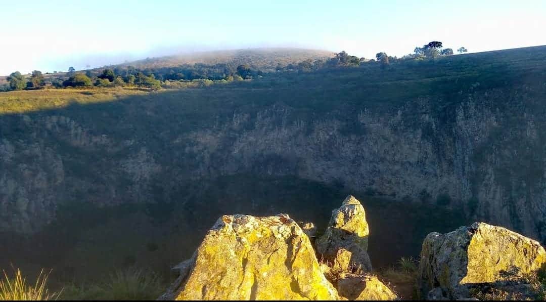 Supuesto crater de metorito en Tlaxcala Supuesto crater de metorito en Tlaxcala