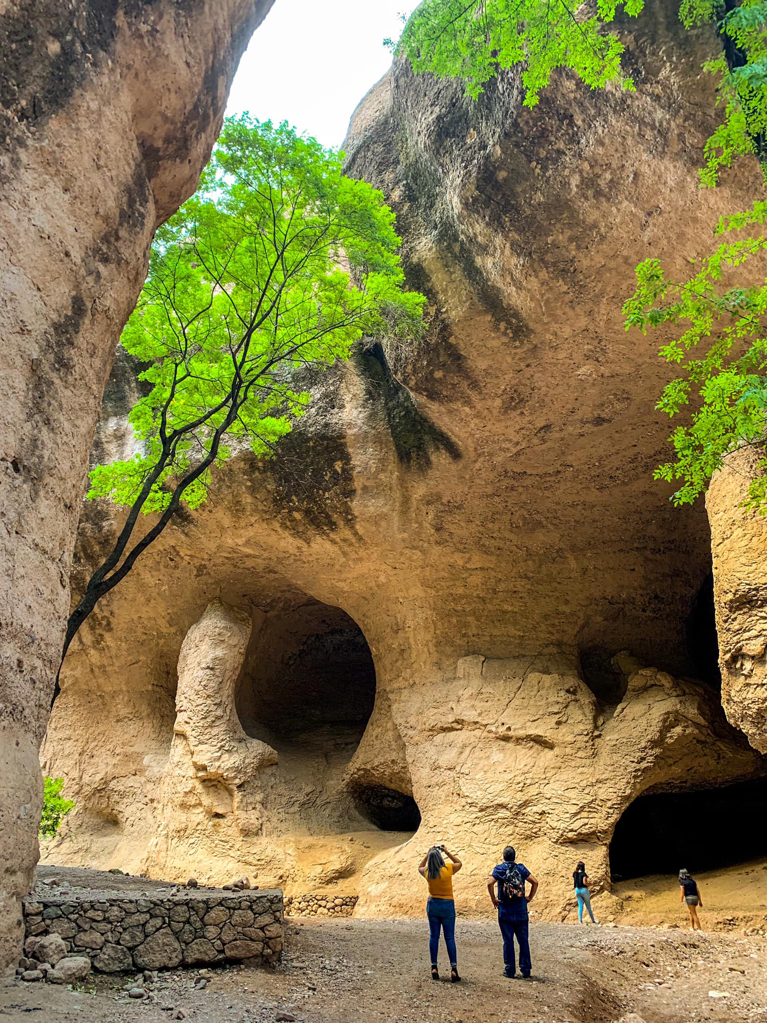 Cuevas y cavernas del cañon.