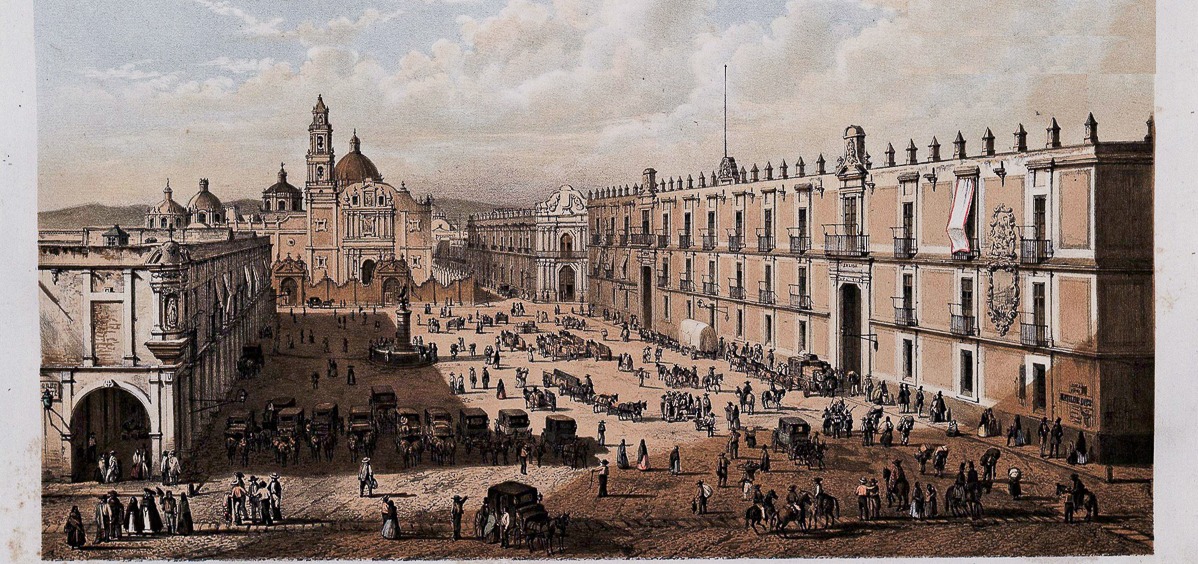Imagen antigua del Palacio de la Inquisición de la Ciudad de México donde fue encarcelado Morelos.