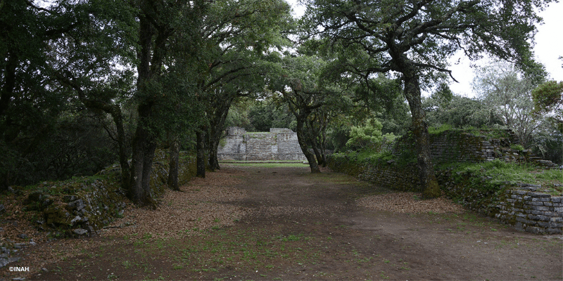 Sitio arqueológico de Toluquilla en Cadereyta de Montes