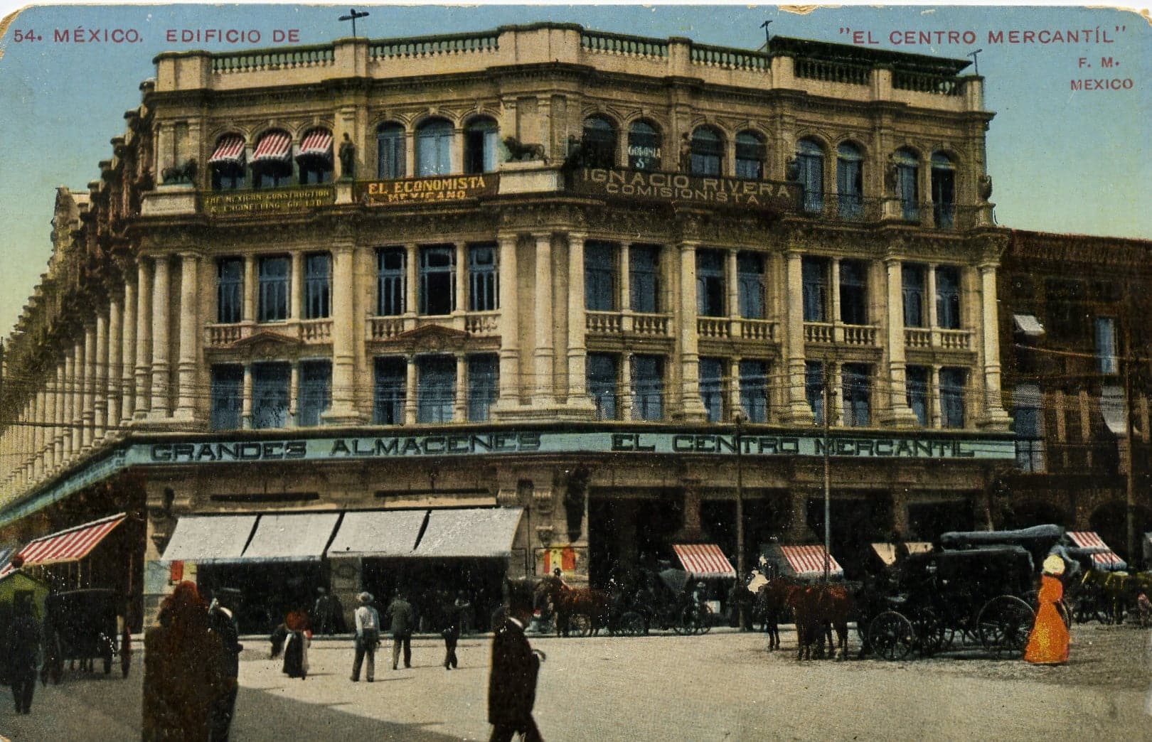 Foto antigua del Gran Hotel de México.
