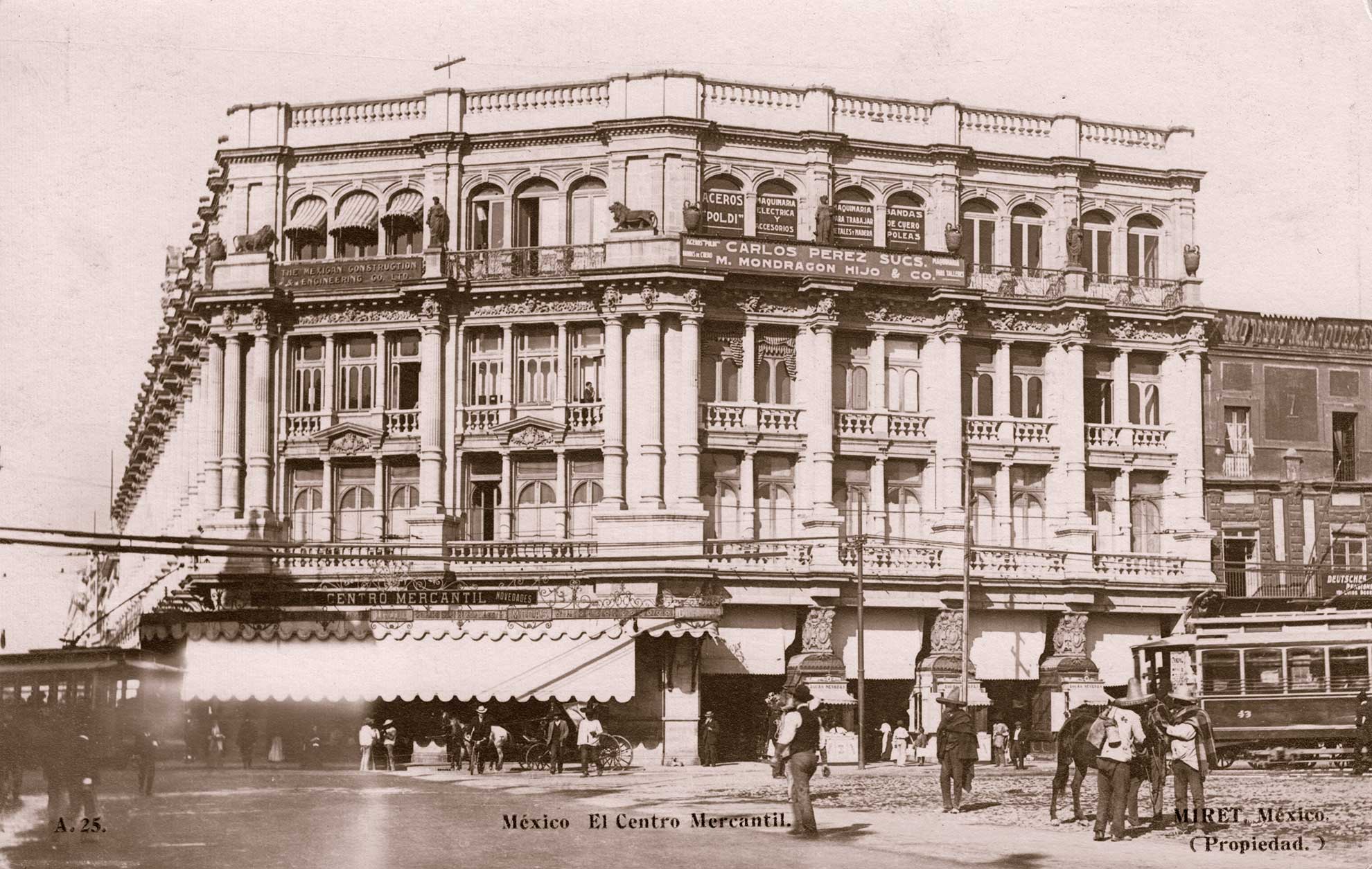 Foto antigua del Gran Hotel de  México.