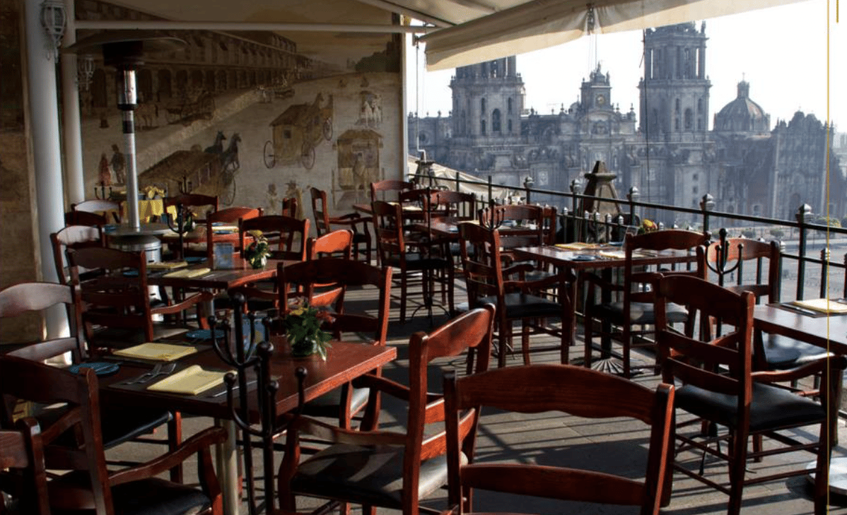 Terraza del Gran Hotel de México.