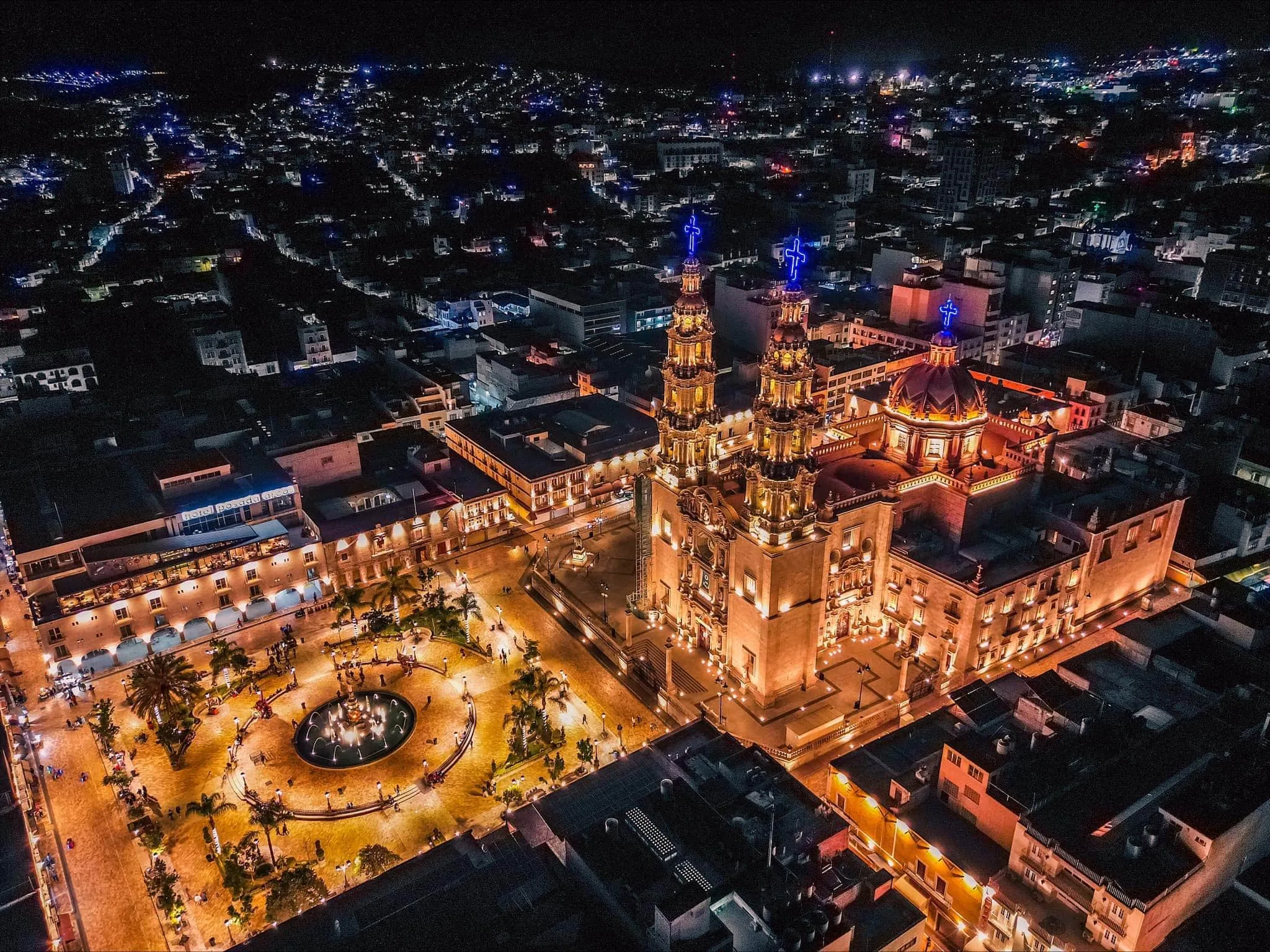 San Juan de los Lagos de noche
