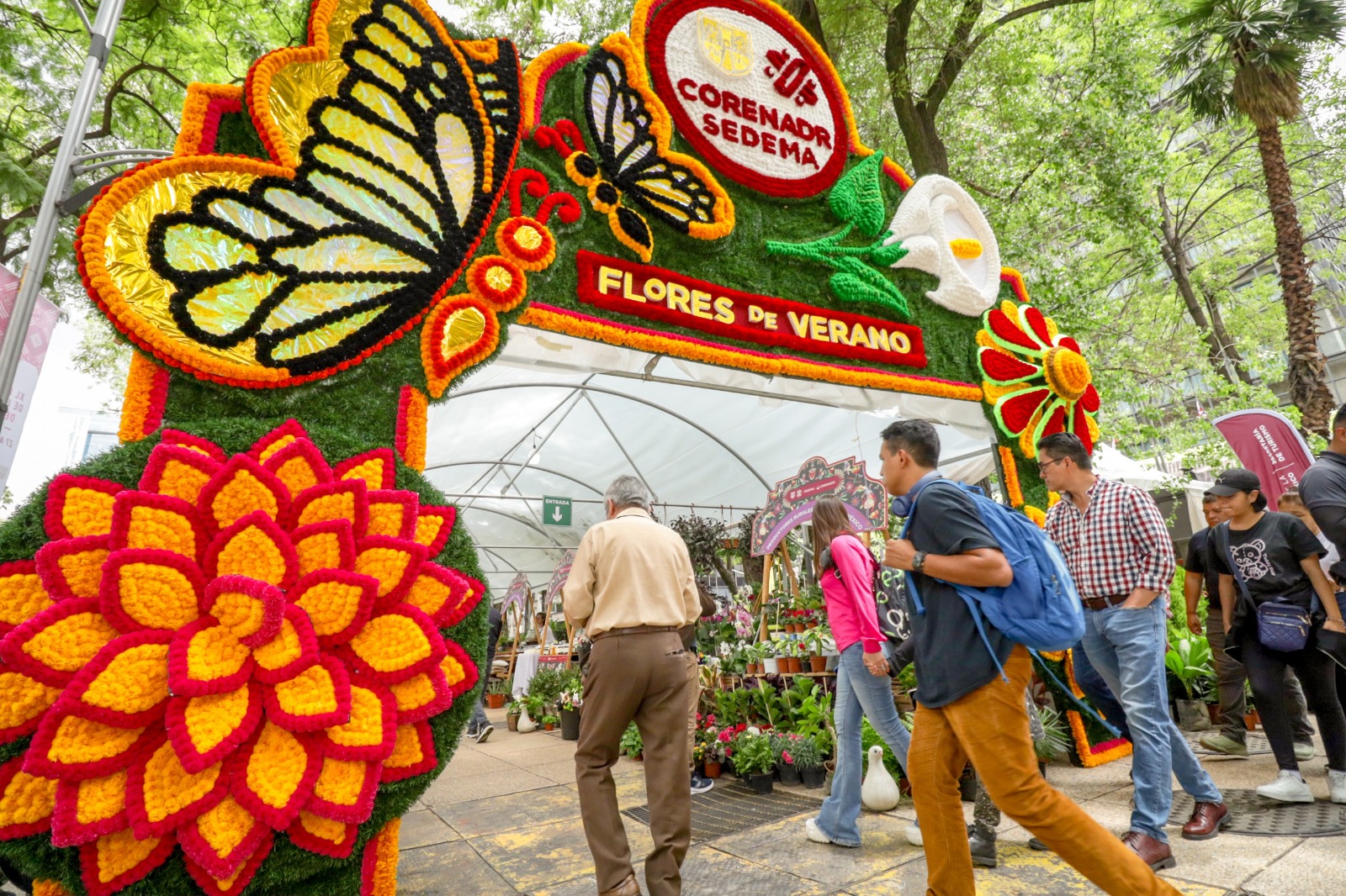 Del 5 al 18 de agosto, más de 140 floricultores se han dado cita en el Paseo de la Reforma para la edición de este año del Festival de las Flores de Verano.