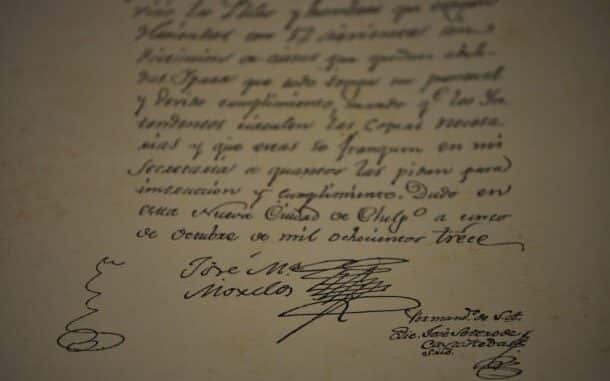 Firma de José María Morelos y Pavón