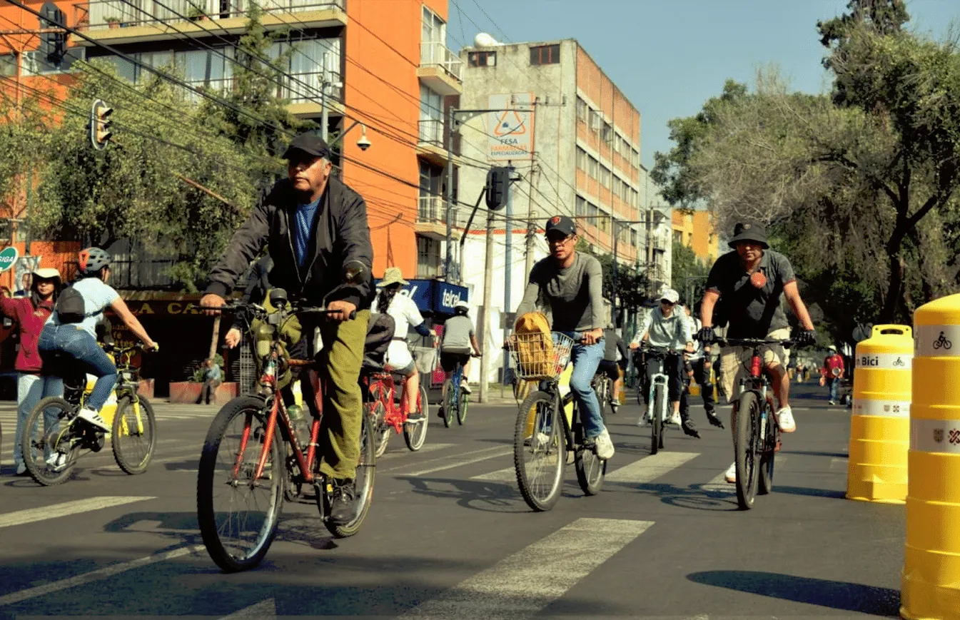 Muévete en Bici llega a Coyoacán en su paseo dominical