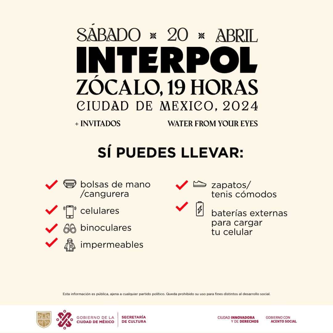 Interpol en el Zócalo