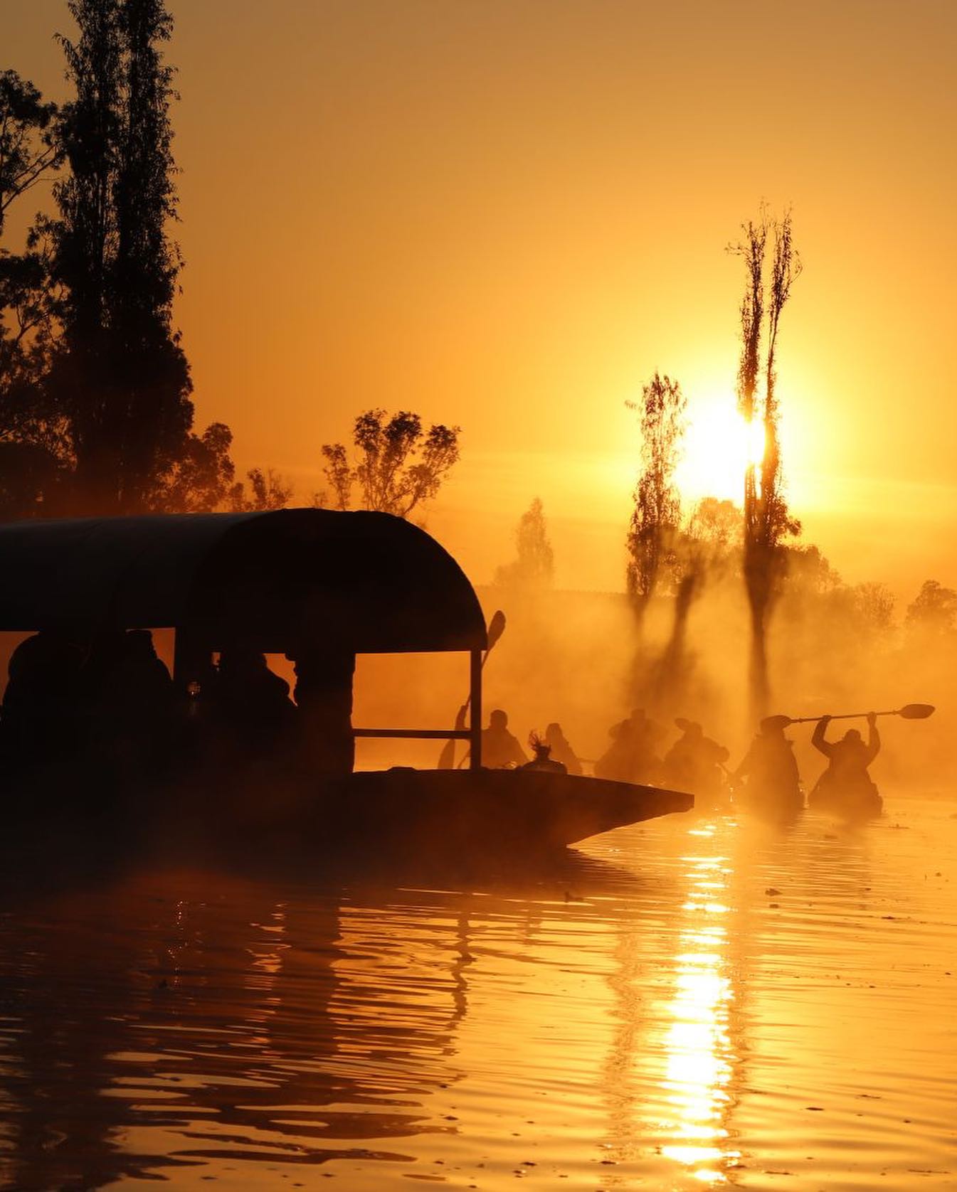 Amanecer en Xochimilco