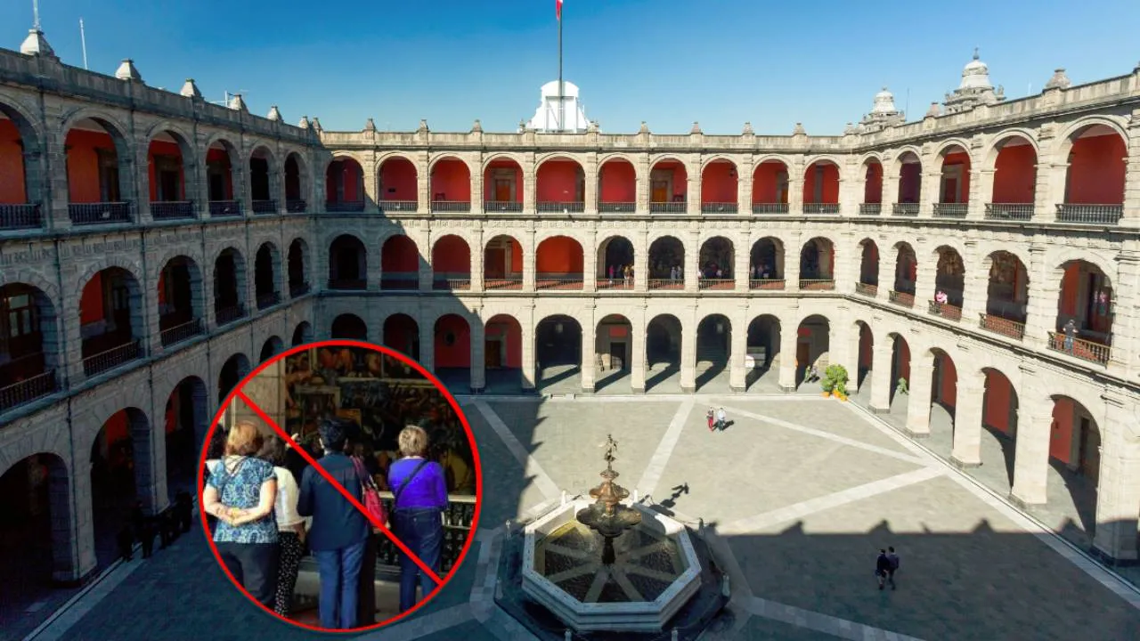 Palacio Nacional suspende visitas guiadas