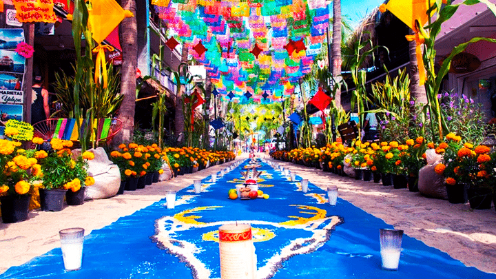 Celebración de Día de Muertos.