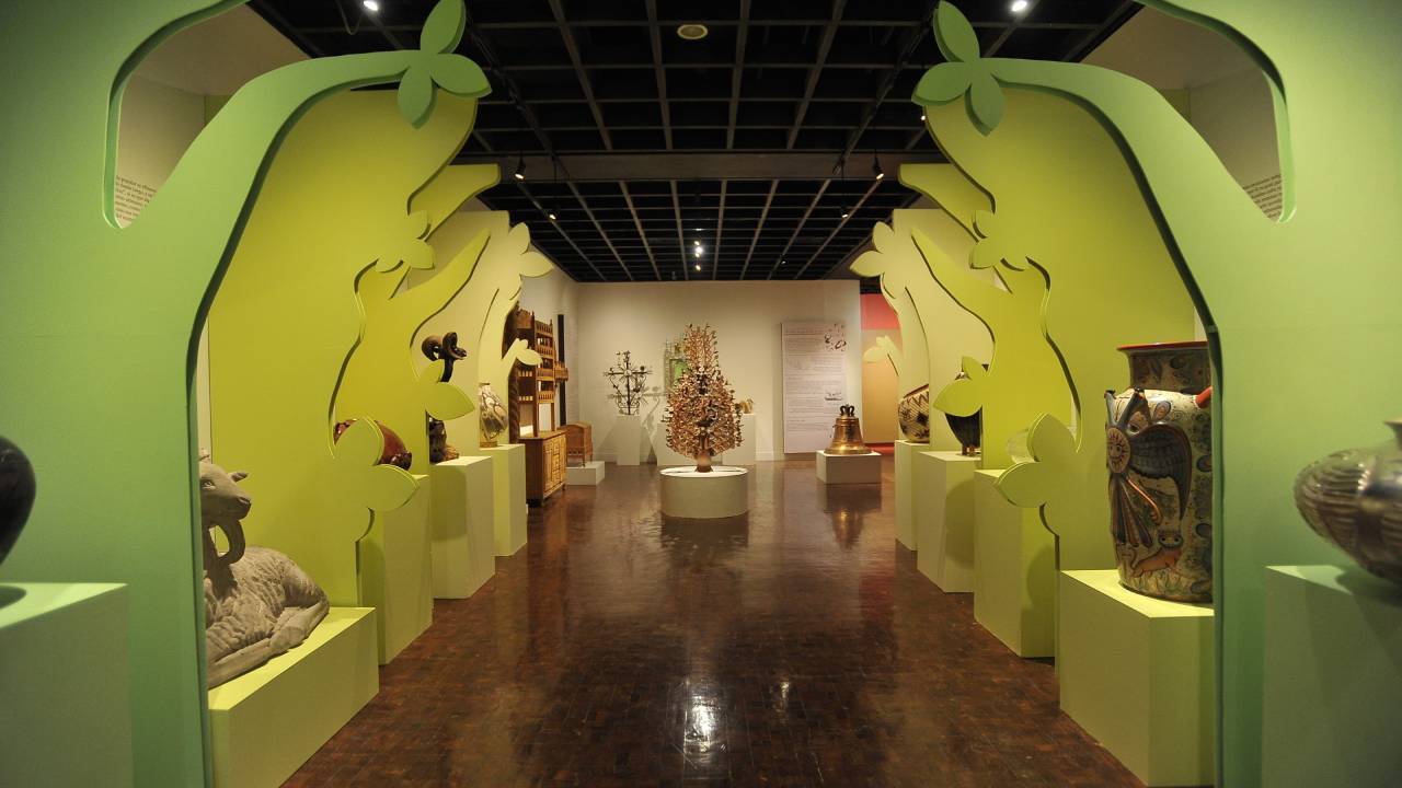 exposición artesanías Museo de Arte
