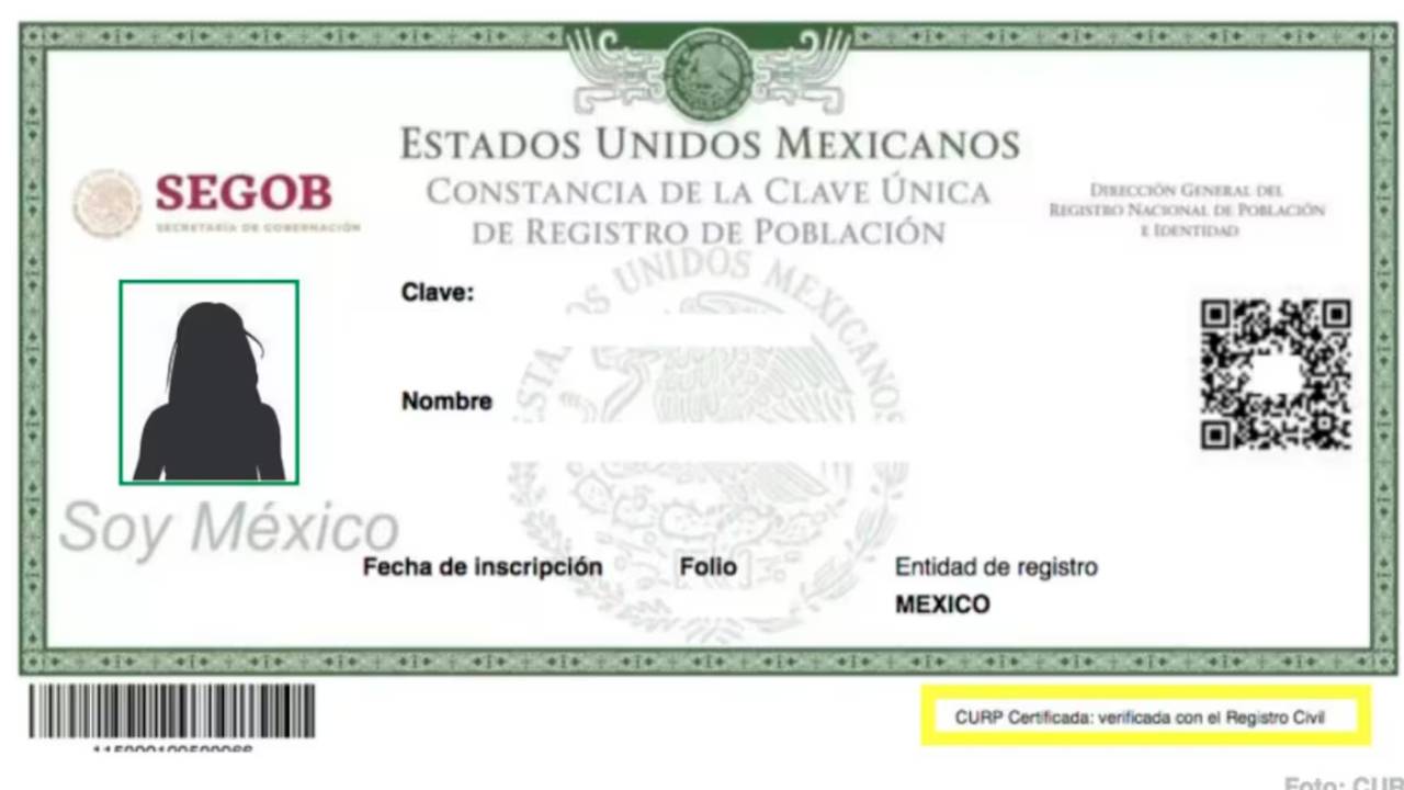 CURP será identificación oficial en México