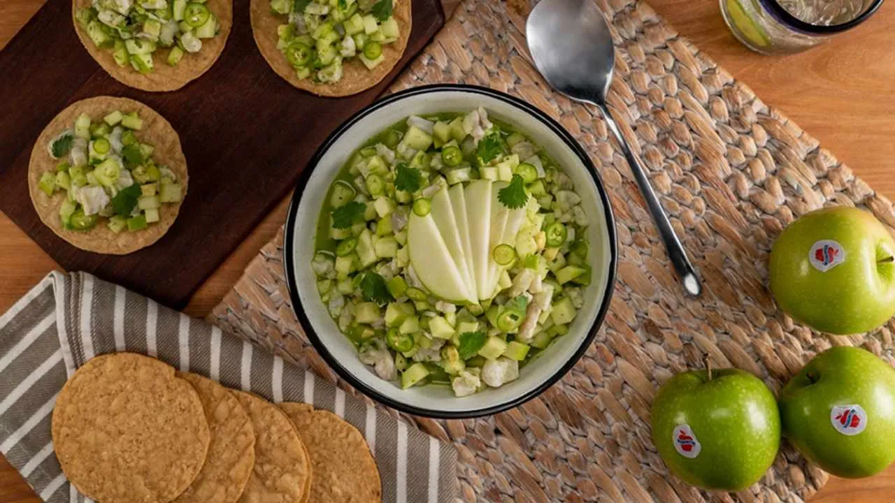 ceviche de manzana