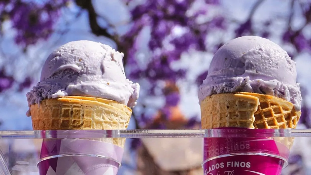 Helado de jacaranda: el postre floral que conquista corazones