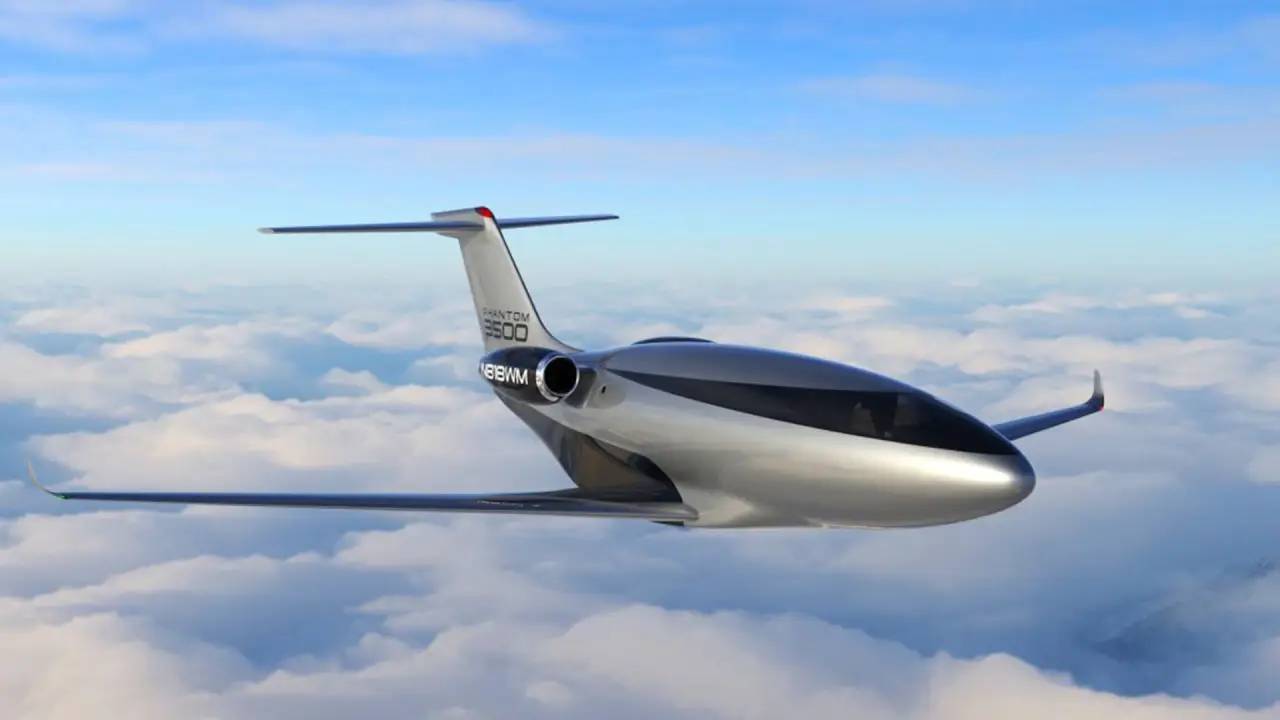 Avión sin ventanas: el Phantom 3500 promete revolucionar la aviación privada