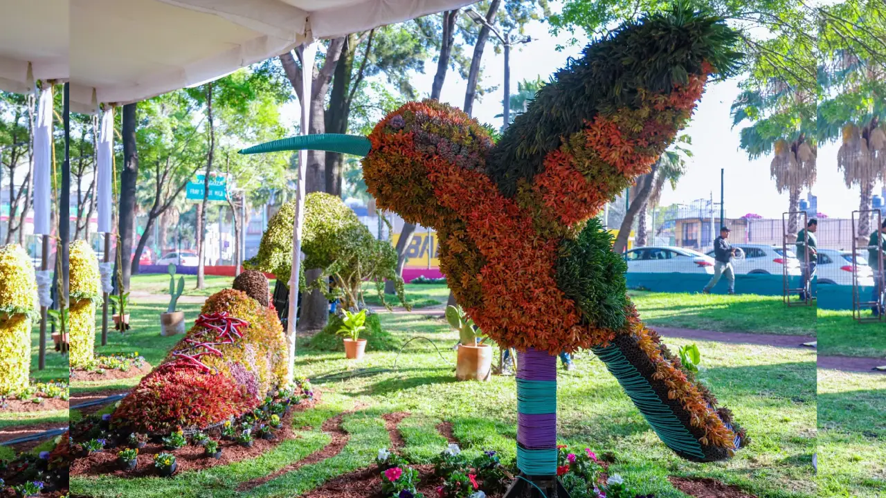 Esculturas vegetales embellecerán CDMX rumbo al Mundial 2026