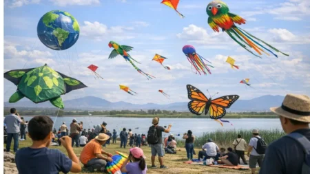 Concurso de papalotes en el Lago de Texcoco: creatividad y premios
