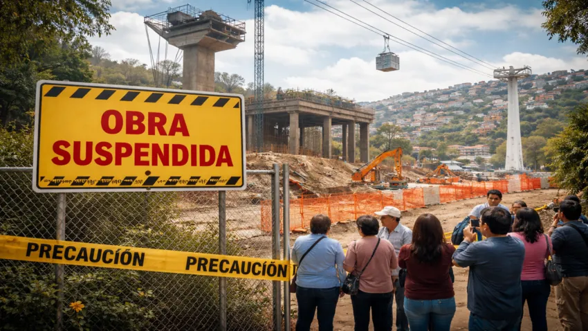 Vecinos frenan Línea 5 del Cablebús en CDMX tras amparo