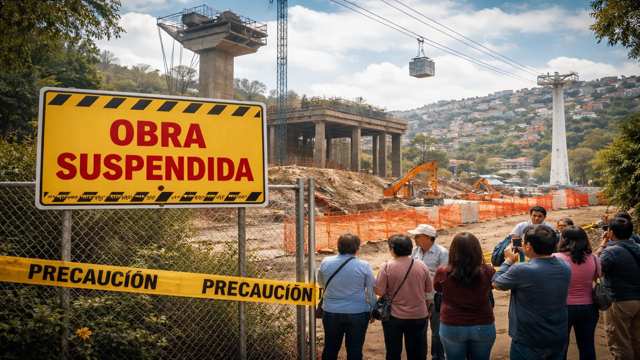 Vecinos frenan Línea 5 del Cablebús en CDMX tras amparo