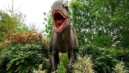 exposición de dinosaurios