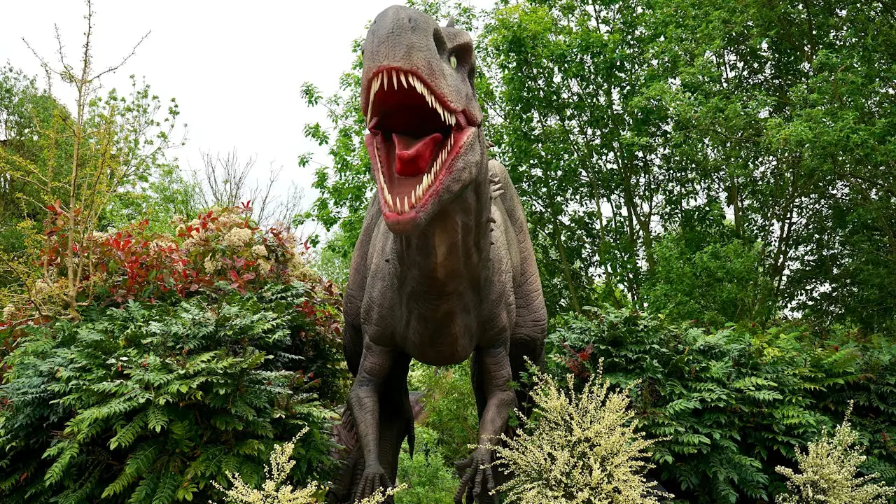 exposición de dinosaurios