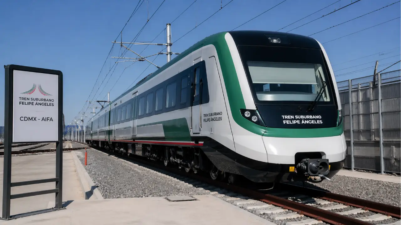 Felipe Ángeles, el Tren Suburbano que conectará CDMX con el AIFA
