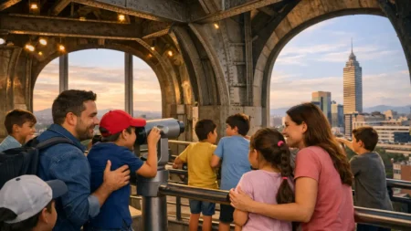 Niños entrar gratis al mirador del Monumento a la Revolución