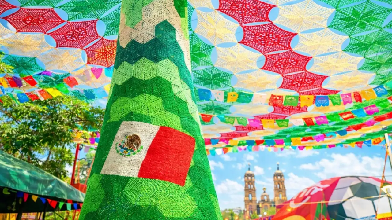 Cielo tejido mundialista de Zapopan: el colorido paseo que debes visitar
