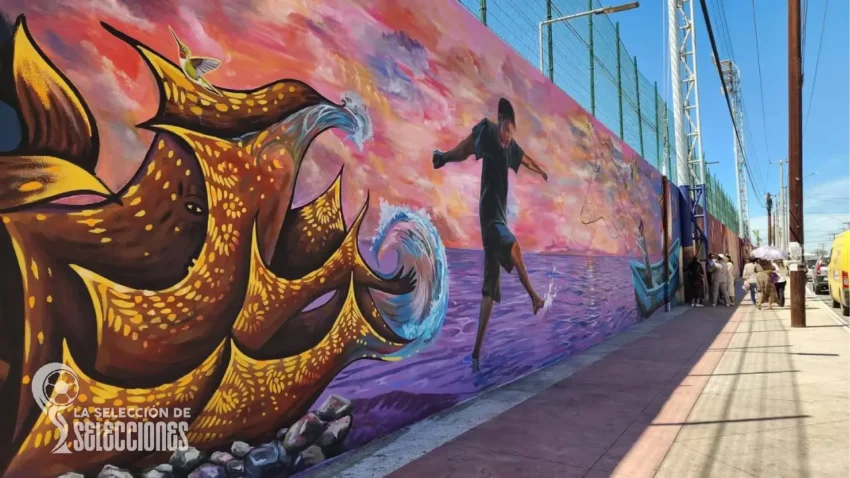 Mural monumental en La Paz rompe récord mundial