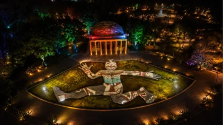 Experiencia nocturna en el Cárcamo de Dolores ilumina Chapultepec