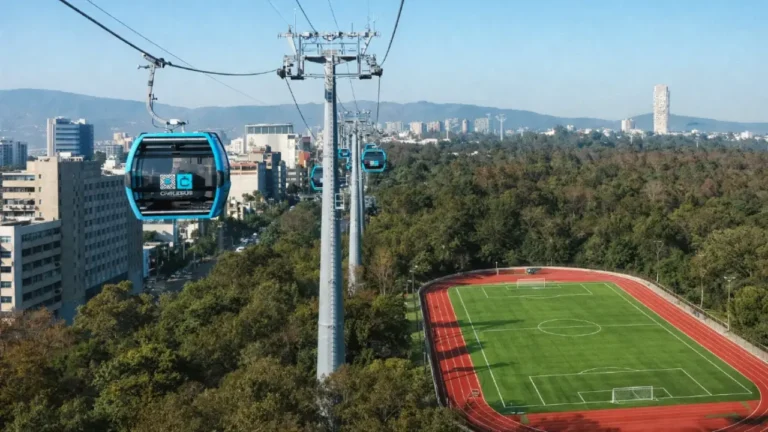 Imagen del artículo Línea 4 del Cablebús inicia construcción con cancha de futbol y nueva conexión
