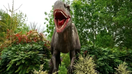 dinosaurios en el AIFA