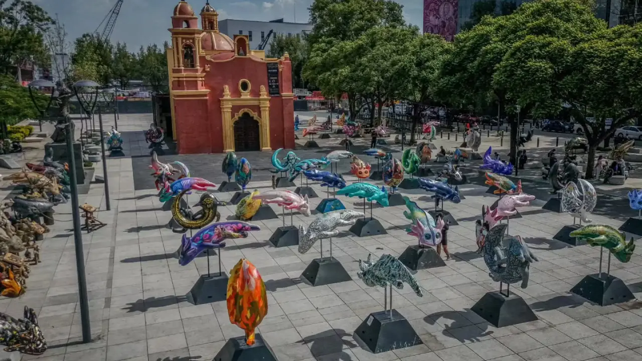 Expo de ajolotes gigantes: descubre 74 figuras en la CDMX