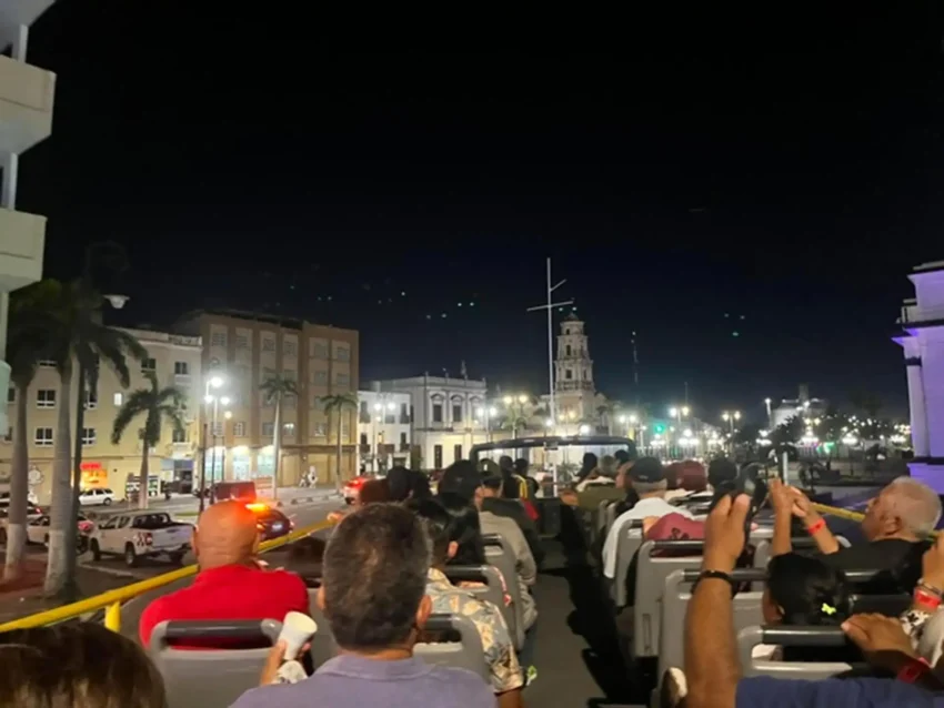 recorrido del Turibus entre el Puerto de Veracruz y Boca del Río